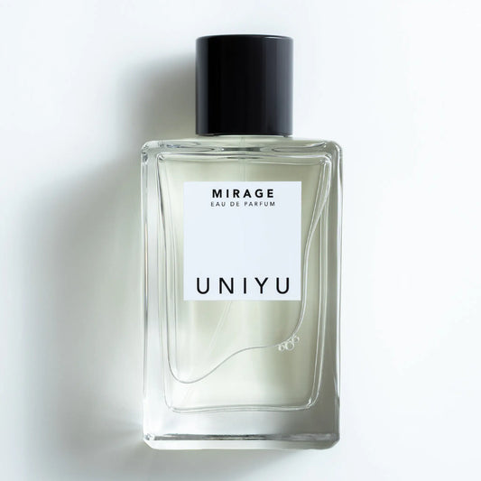 MIRAGE by UNIYU, capturing resilience with fresh lemon, aromatic juniper, floral orange blossom and earthy dry woods